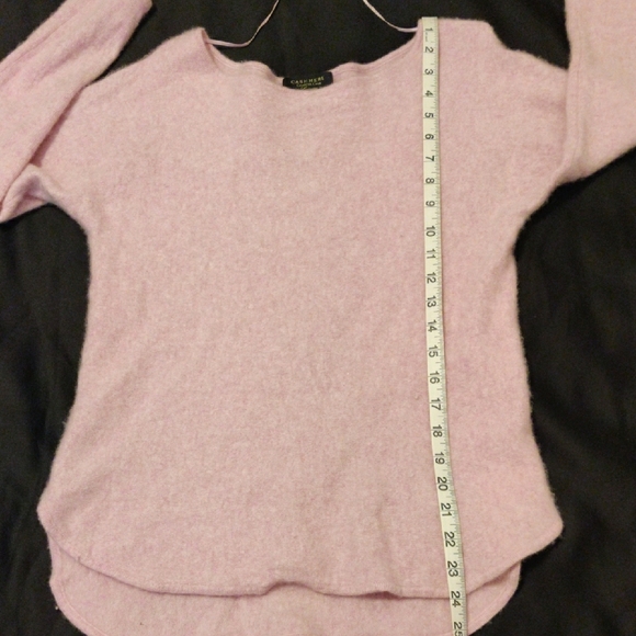 CASHMERE Charter Club. Pink Long Sleeve Sweater - Picture 10 of 12